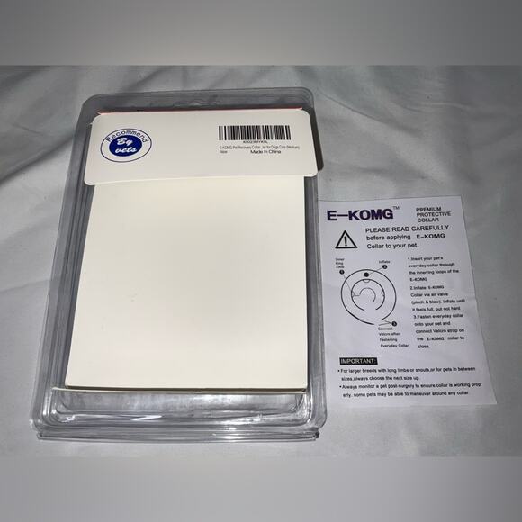 E- KOMG Blue Medium Inflatable Donut Collar For Injuries Rashes And Post Surgery - Picture 5 of 5